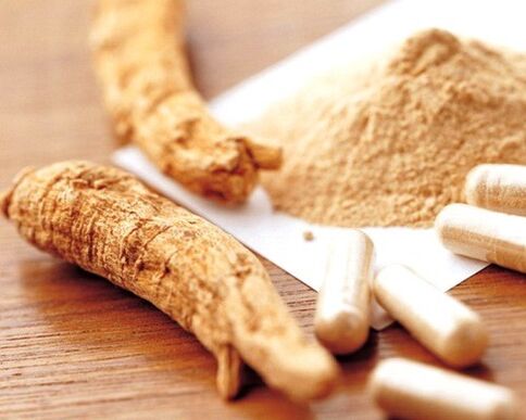 Ginseng root tincture to enhance potency